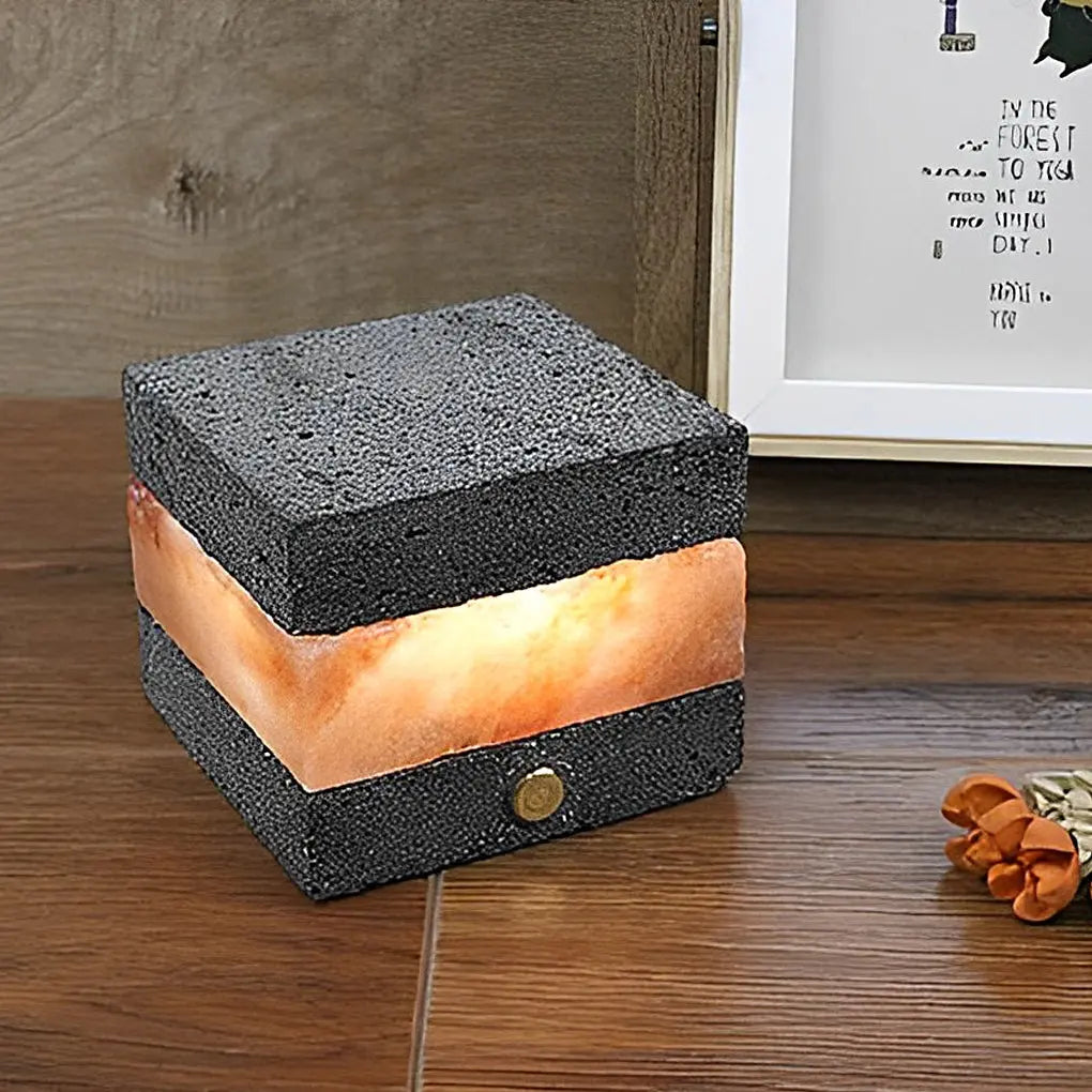 Mini Cordless Table Lamp in Volcanic Brick Design Luxe