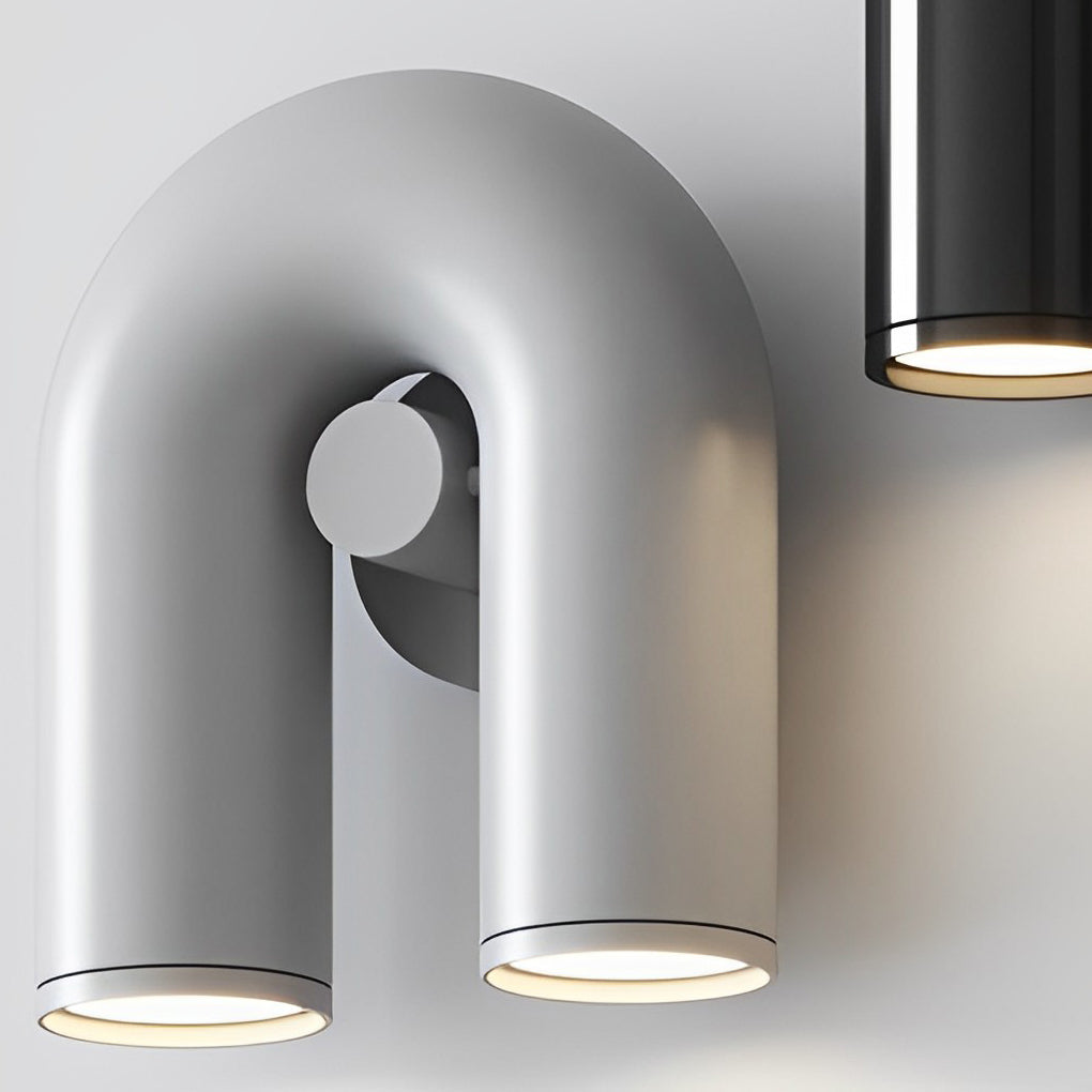 LED Nordic Wall Sconce - Rotatable U-Shaped Water Pipe Lighting
