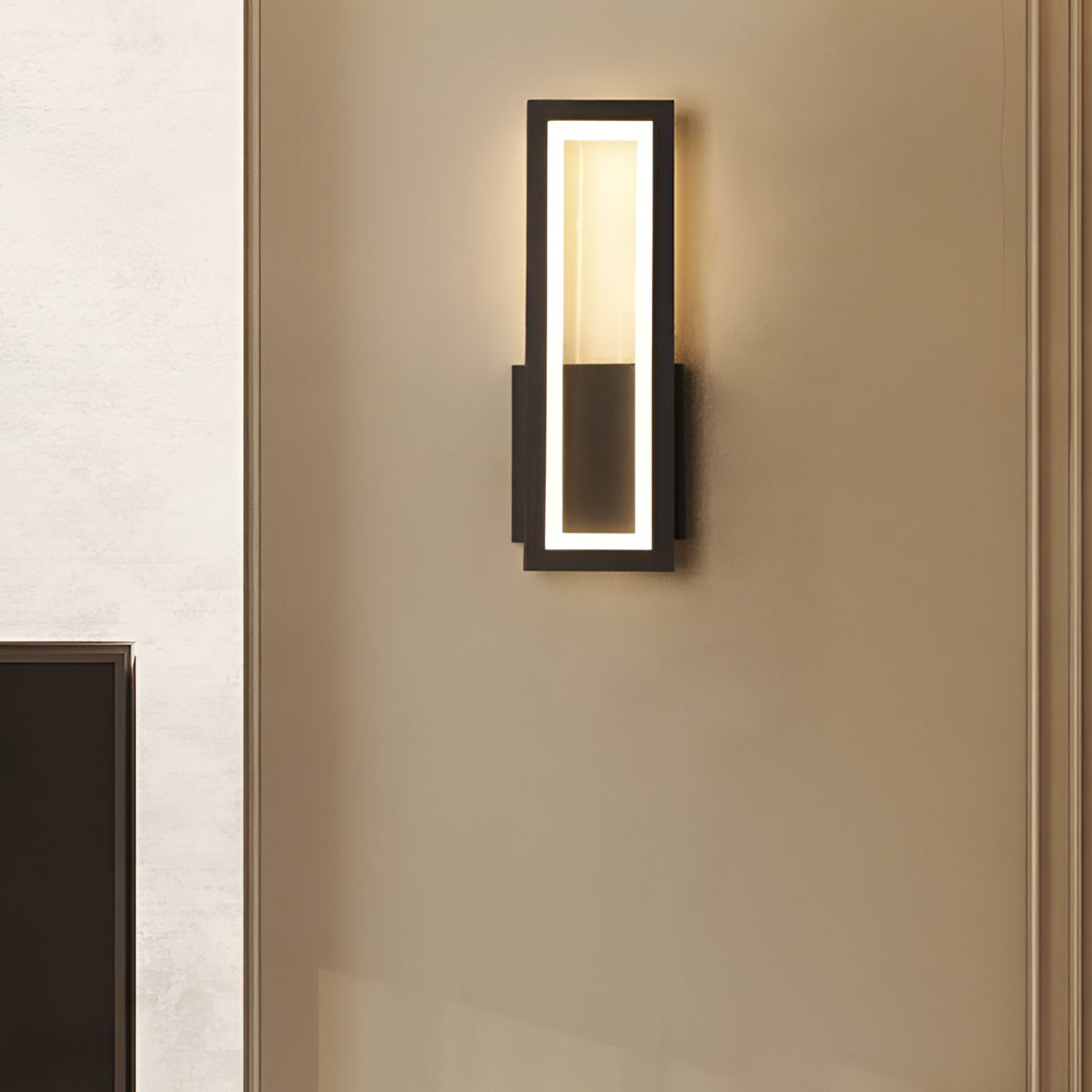 Modern Rectangular LED Wall Sconce — Aluminum & Acrylic, 16W / 28W, 3000K / 6000K