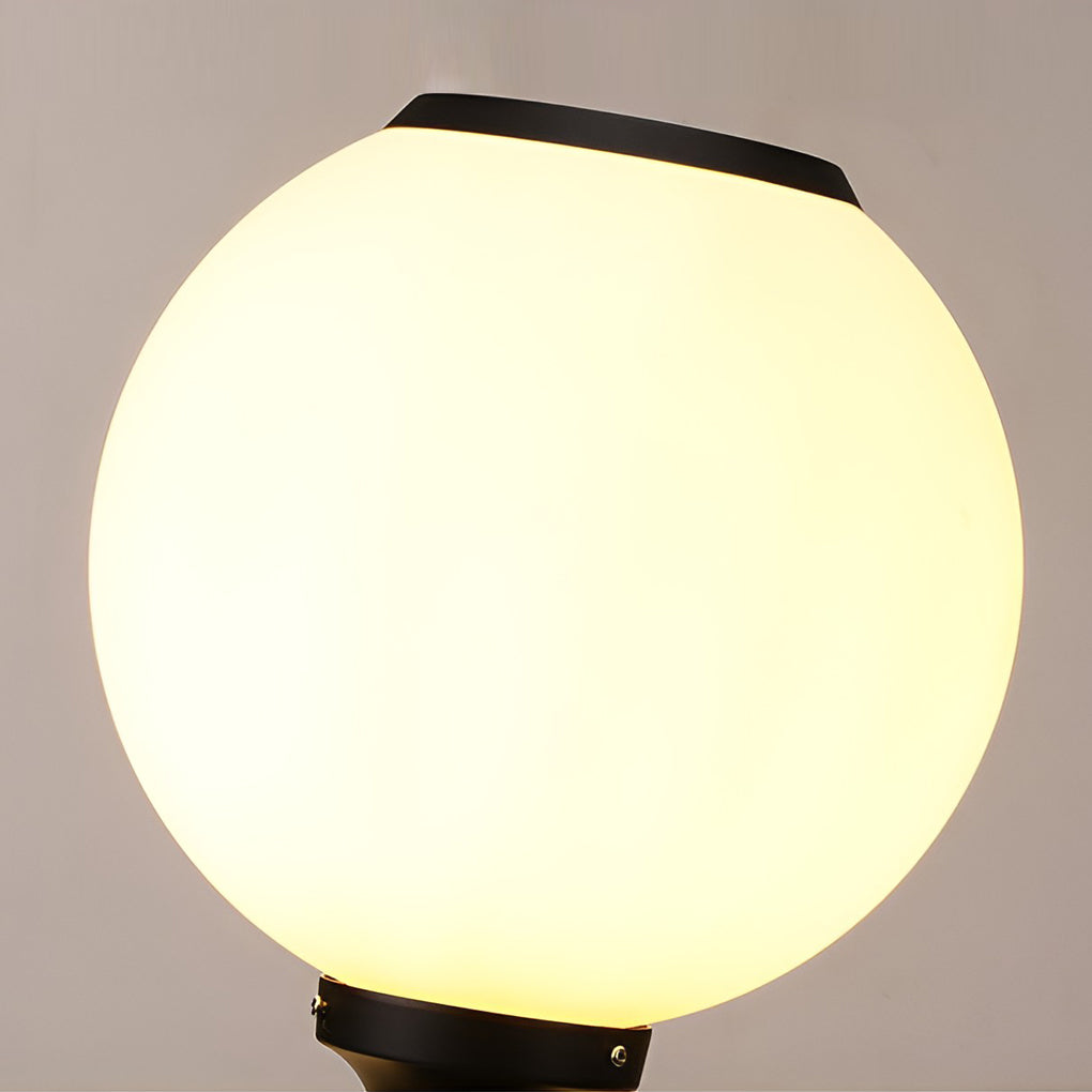Ball Solar Post Cap Pillar Light — Die-Cast Aluminum, LED, Three-Step Dimming (3000K / 4500K / 6000K), Waterproof