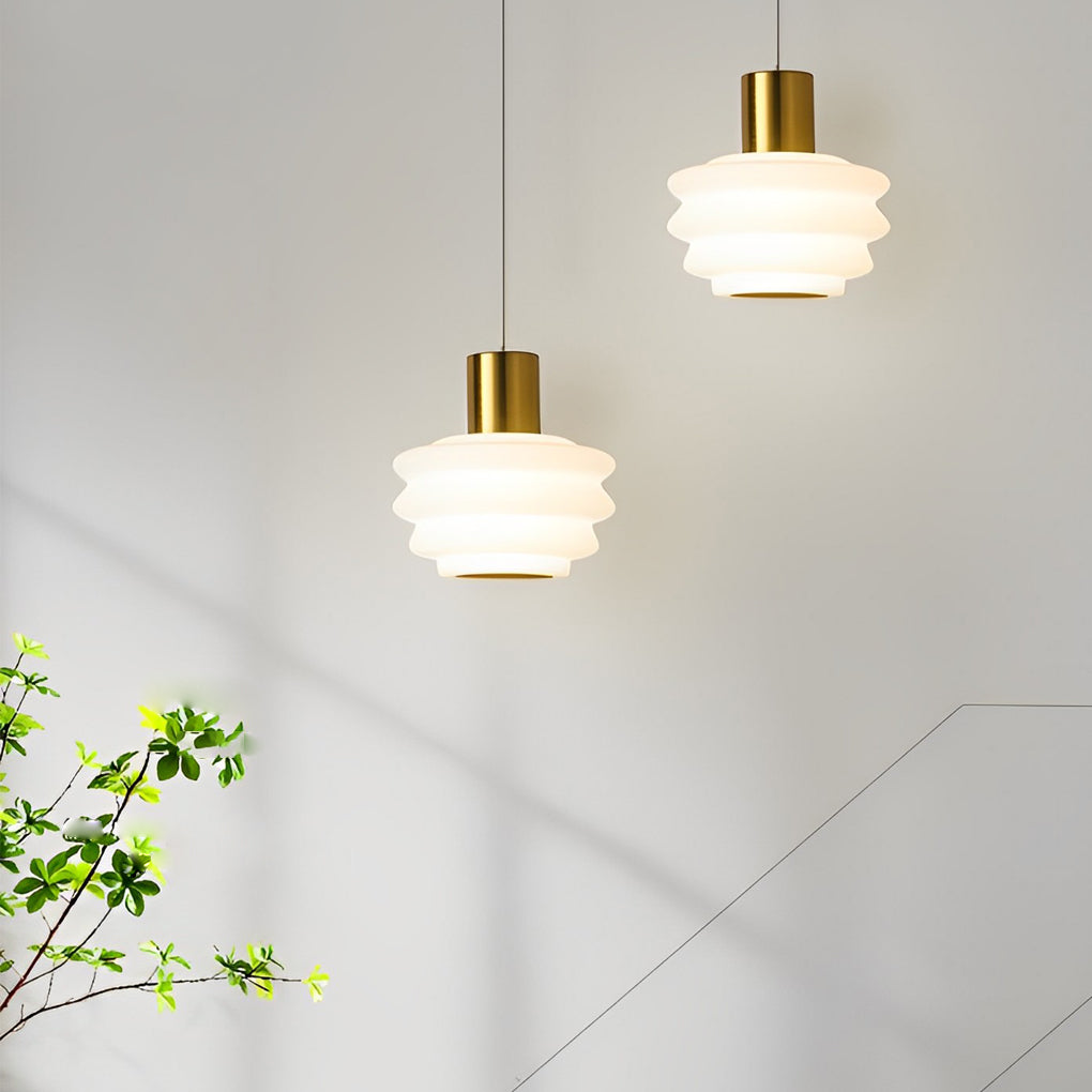 Minimalist Mini Pendant Light — Iron, 6W, Three-Step Dimming (3000K/4500K/6000K), 7" Diameter