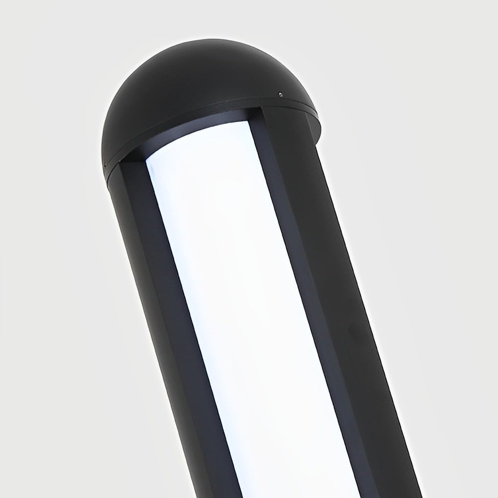 Modern Minimalist Bollard Light — Black Aluminum, LED, IP65 Weatherproof, 59"–118" Heights, 3000K