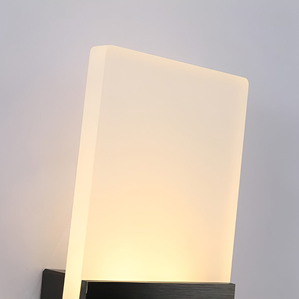Modern Rectangular Wall Sconce — Acrylic & Aluminum, 6W LED, 3000K / 6000K, Gold / Silver / Black