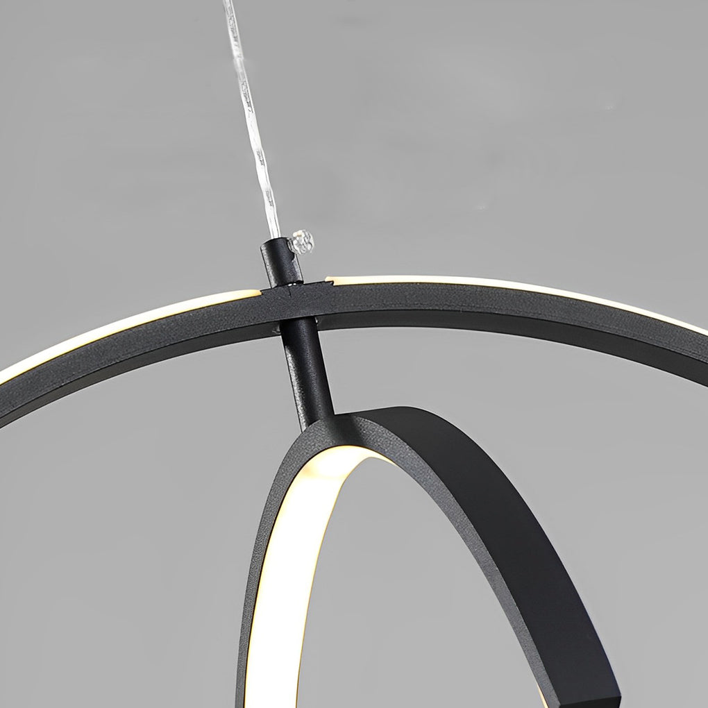 Adjustable Modern LED Pendant Chandelier — Aluminum, 180° Articulating, 14"/18"/22"