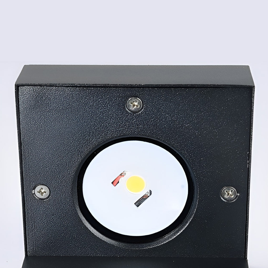 Rectangular COB Bollard Pathway Light — Black Aluminum, IP65 Weatherproof, 16" or 24"