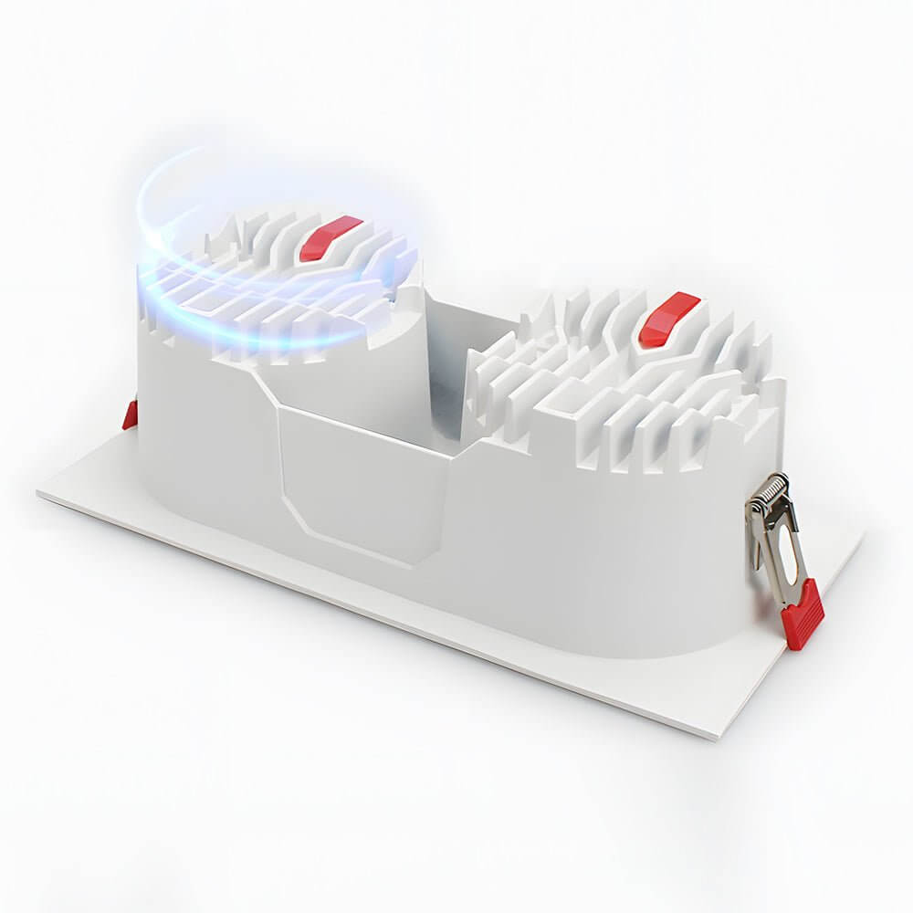 10w led recessed ceiling downlight with dual heads 83 inches