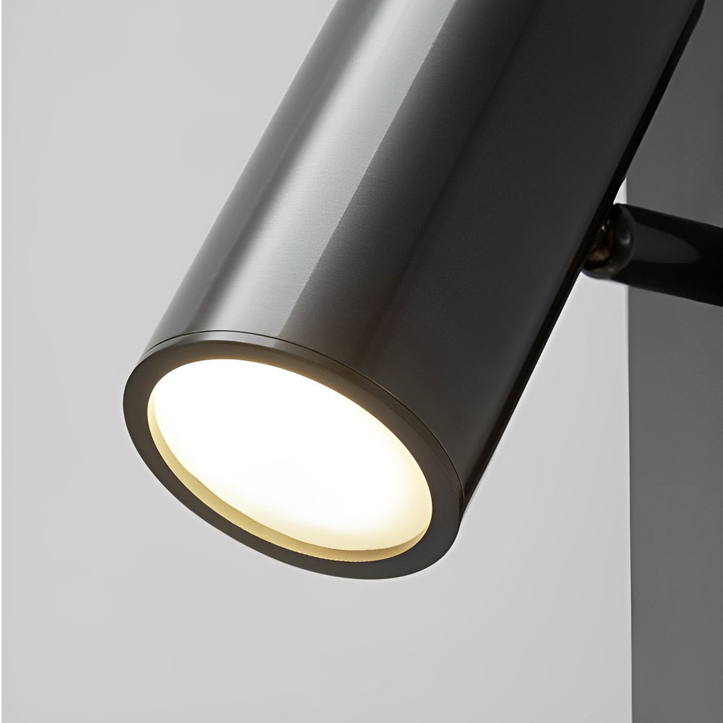 Linear Wall Sconce with Adjustable Spotlight — Black and Gold, Copper and Glass, Three-Step Dimming (3000K/4500K/6000K), LED, 31"