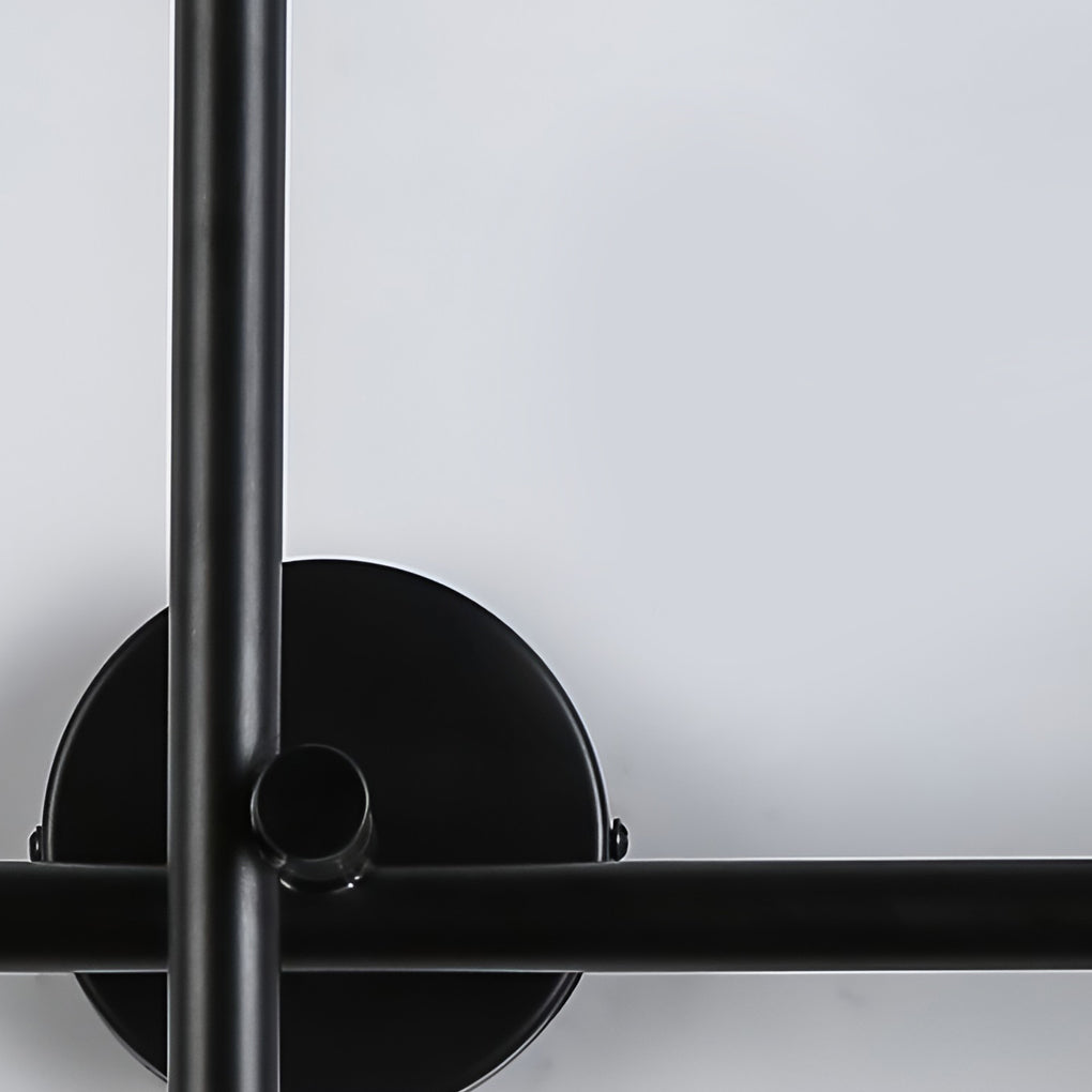 Cross Linear Wall Sconce — Iron and Acrylic, LED, Black or Copper, 26"–39"