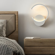 Round Minimalist Wall Sconce — Iron and Acrylic, LED 10W, Stepless Dimming, 3000K–6000K