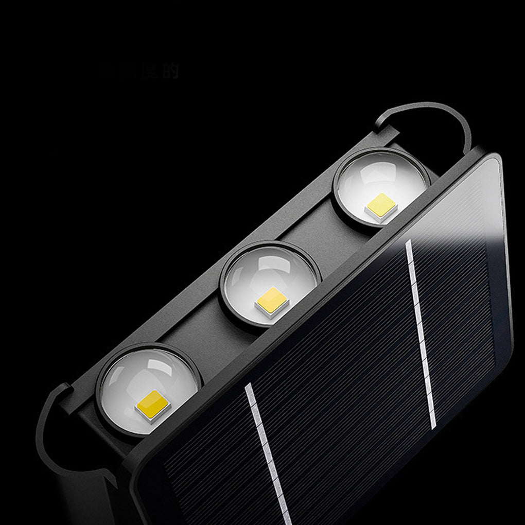 Modern Black Solar Up/Down Outdoor Wall Sconce — PVC & Acrylic, LED 3000K, IP54, 5W Panel