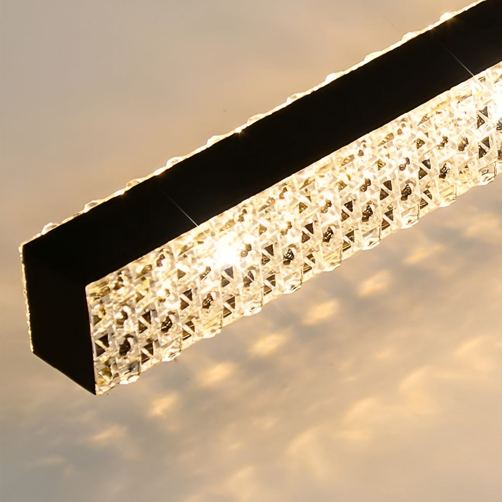 Sword Linear Wall Sconce — Acrylic, Iron, 41", 3-Step Dimming, Remote Control, Black / White / Gold
