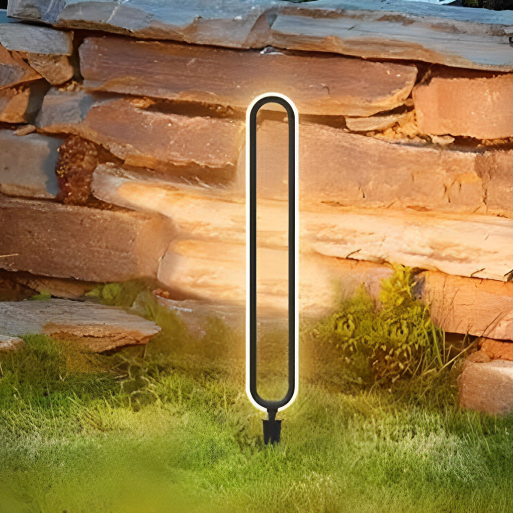 Modern Linear LED Solar Pathway Bollard — Black Aluminum, IP65 Weatherproof, Warm White 3000K
