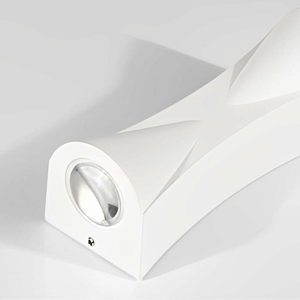 Modern Up/Down Outdoor Wall Sconce — Aluminum, LED, IP65, 3000K Warm White