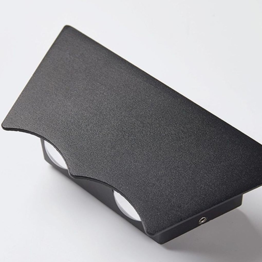 Waterproof Black LED Wall Washer Lights with Creative Up and Down Lighting