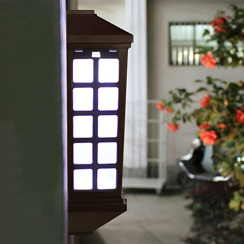 Modern Solar LED Outdoor Wall Sconce — ABS, Light-Control Sensor, 3000K / 6000K