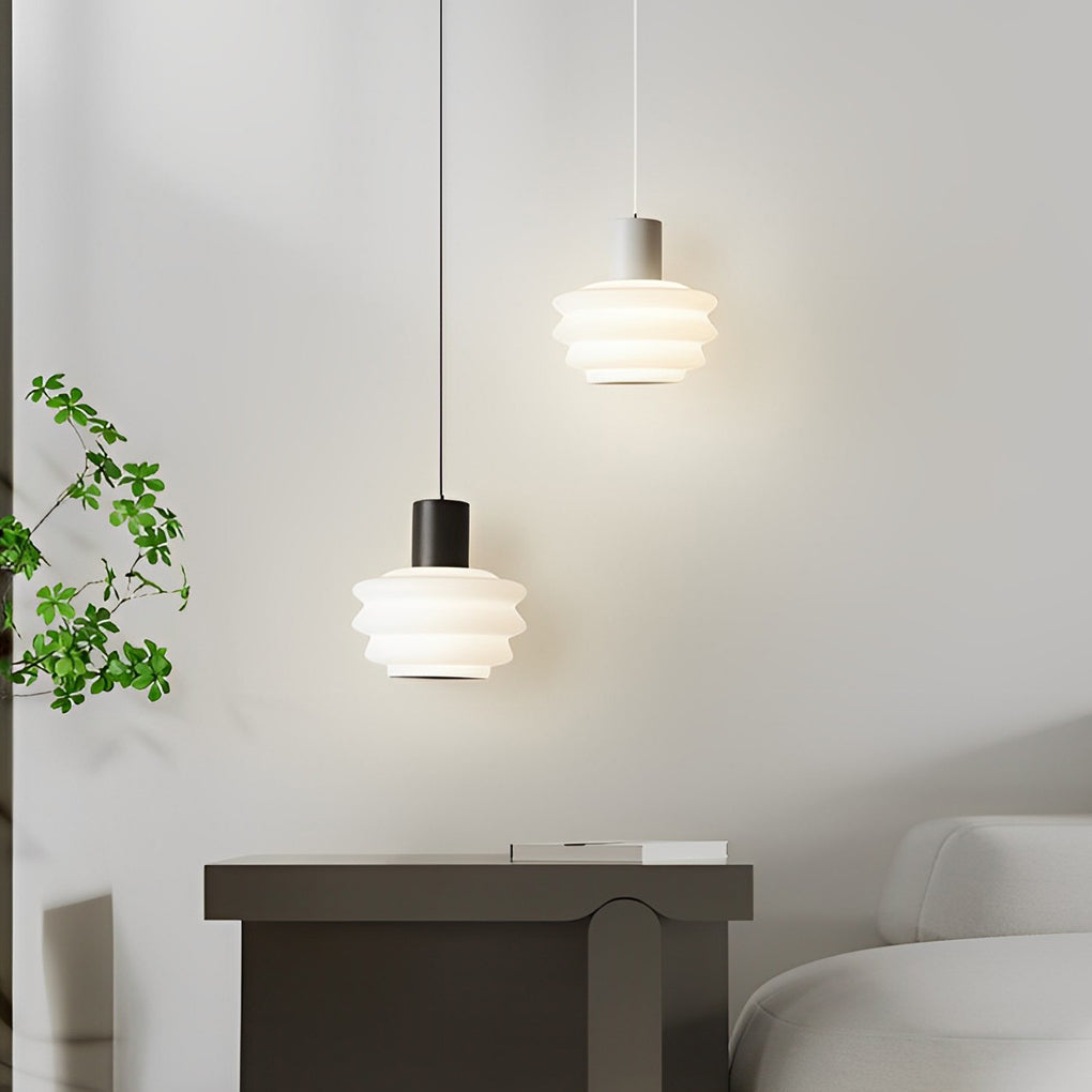 Minimalist Mini Pendant Light — Iron, 6W, Three-Step Dimming (3000K/4500K/6000K), 7" Diameter