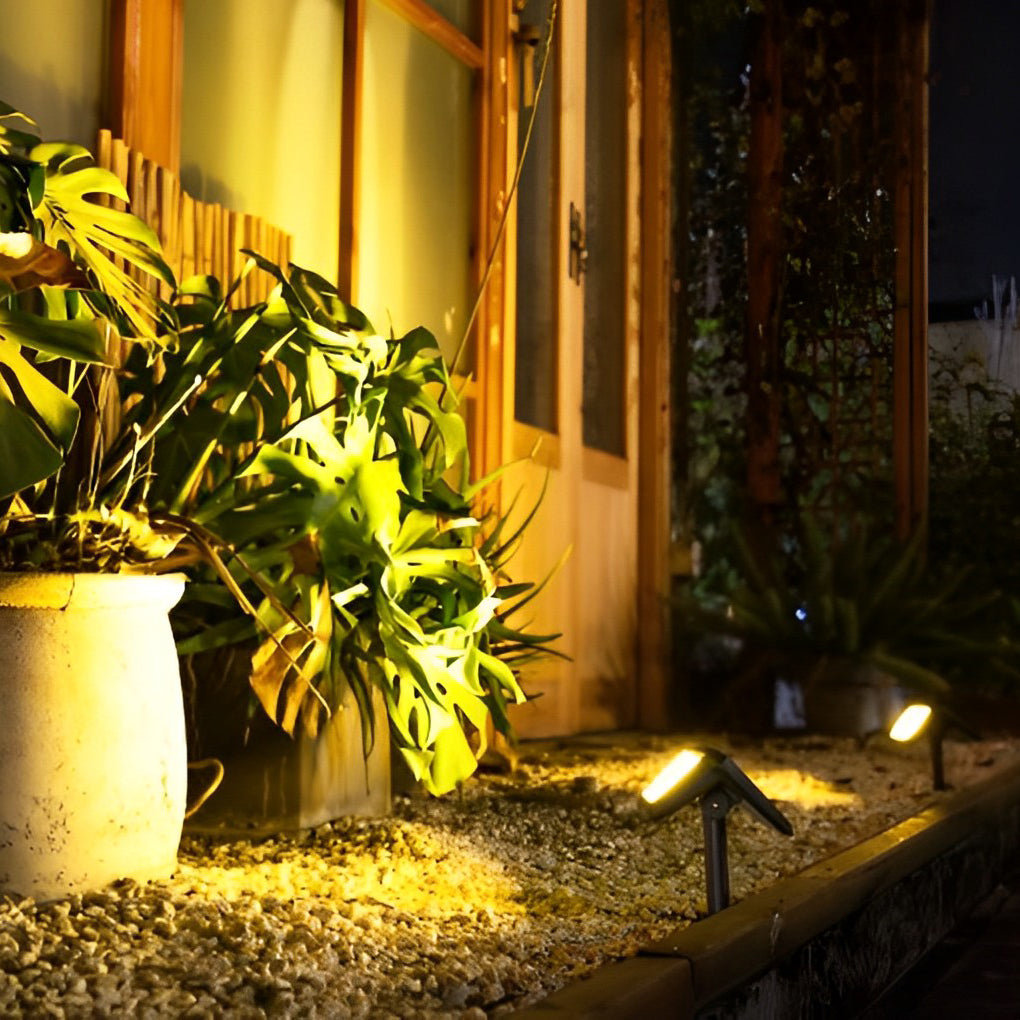 Black Solar Outdoor Flood Lights, Set of 2 — LED, IP65, Dual Color Temp (3200K/6500K), Auto Day/Night