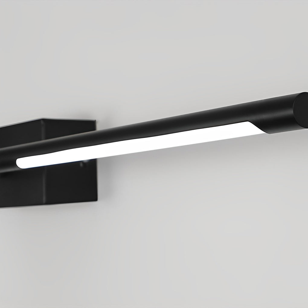 Linear LED Bathroom Vanity Light Bar — Black and Gold, Acrylic Shade, 23.6" or 39.4"