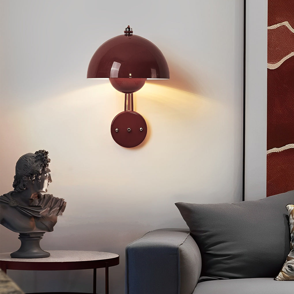 Nordic Round Wall Sconce with Creative Circular Three-Step Dimming