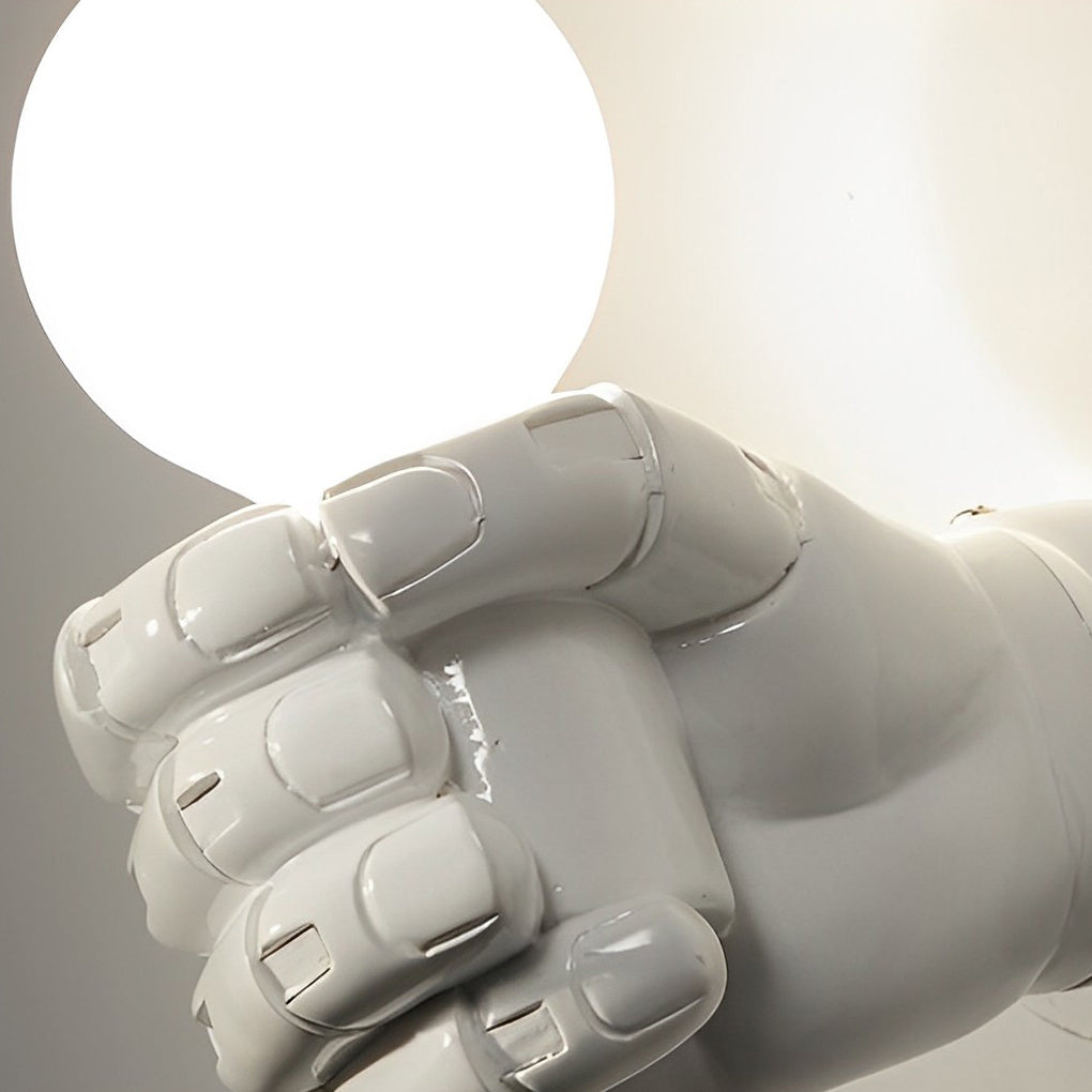 Fist-Shaped Retro Industrial Wall Sconce — Resin, E27, 6" x 4", Warm White 3000K