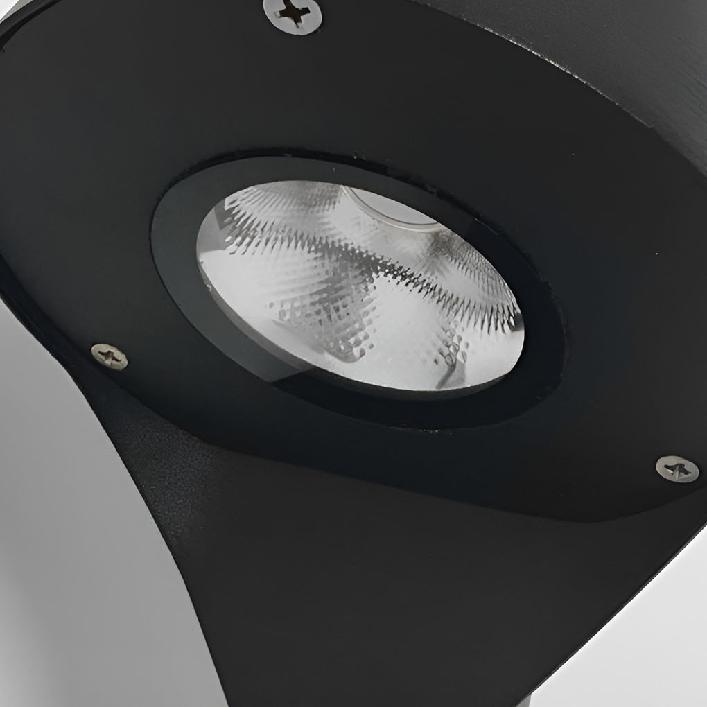 Minimalist Bollard Pathway Light — Die-Cast Aluminum, Black, 10W LED, 3000K, IP65, 24"