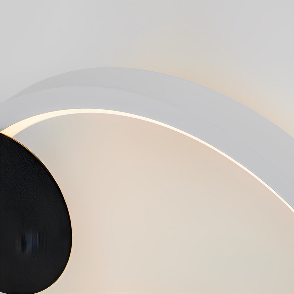Round LED Wall Sconce — Iron and Acrylic, 15W, Three-Step Dimming (3000K/4500K/6000K)