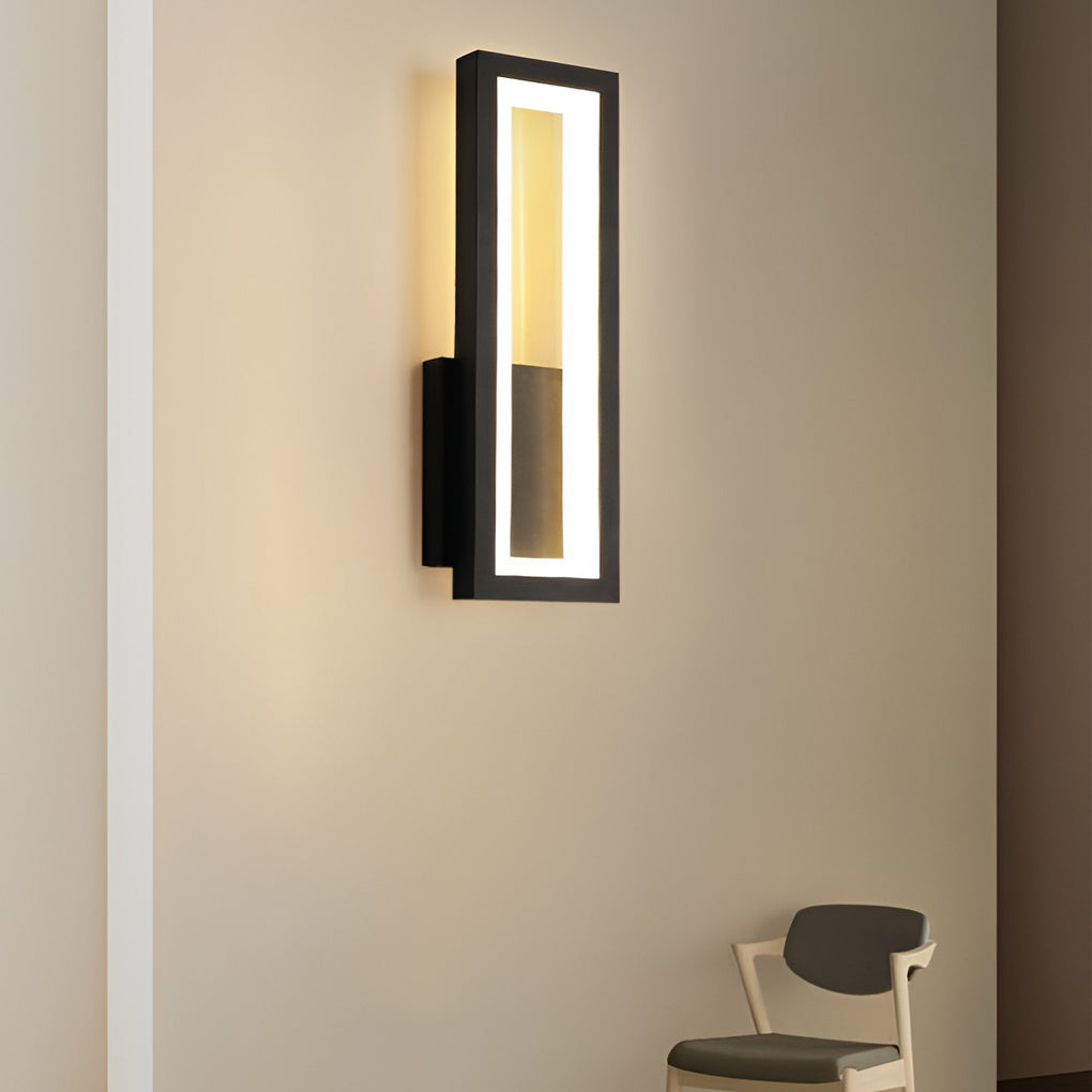 Modern Rectangular LED Wall Sconce — Aluminum & Acrylic, 16W / 28W, 3000K / 6000K