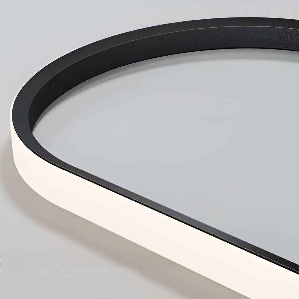 Minimalist Modern Chandelier — Aluminum, 98W LED, 3-Step Dimming (3000K/4500K/6000K), 24" Diameter
