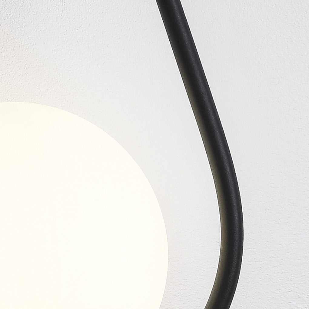 Waterdrop Wall Sconce — Iron and Glass, E27, 9" × 22", Black or Gold