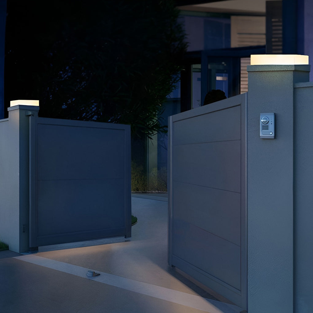 Seamless Solar Disk Ground Light — PC, LED, Warm White / Daylight, 8–11 Hr Runtime, Round or Square
