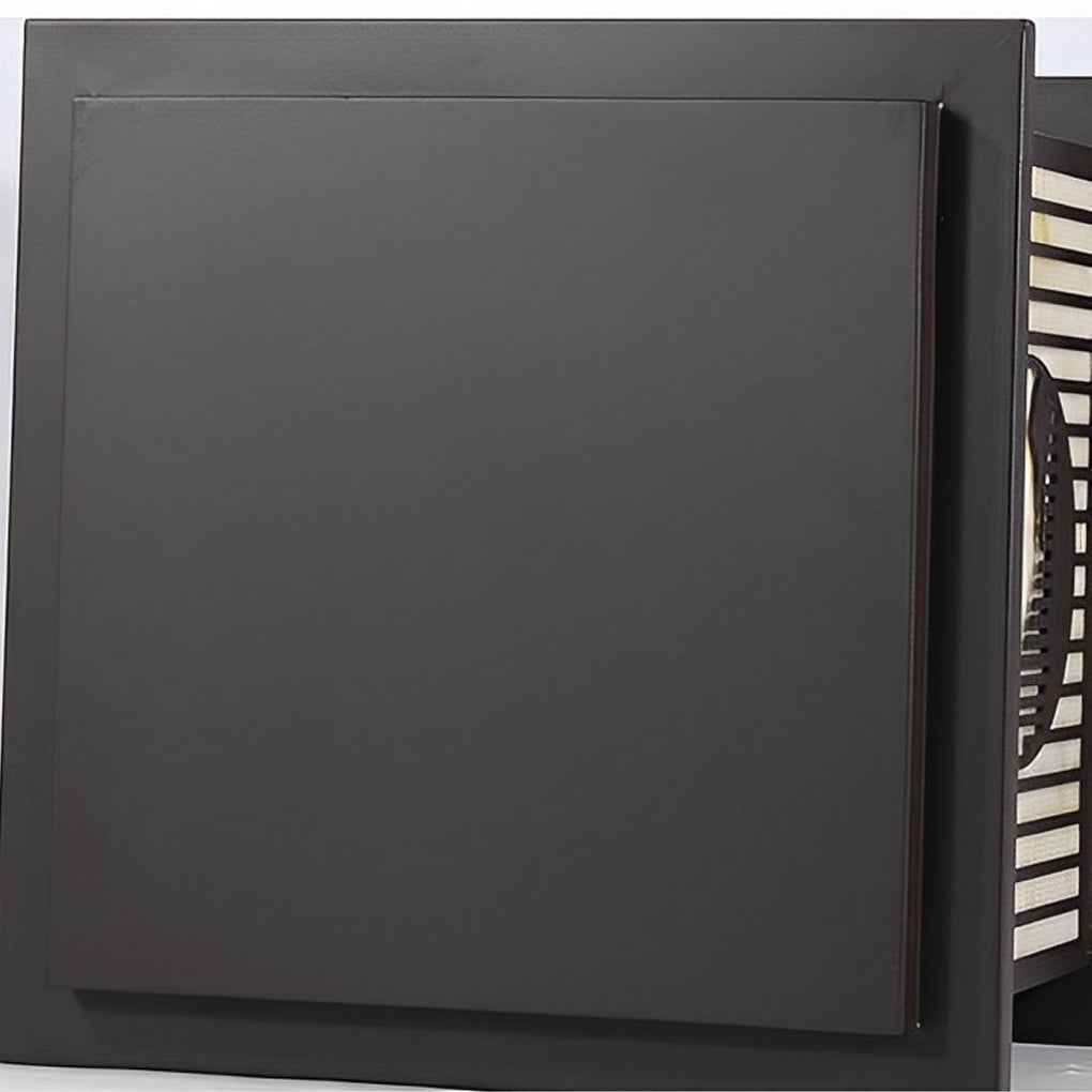 Modern Black Solar Pillar Lamp with Retro Mountain Scenery - Waterproof LED Design