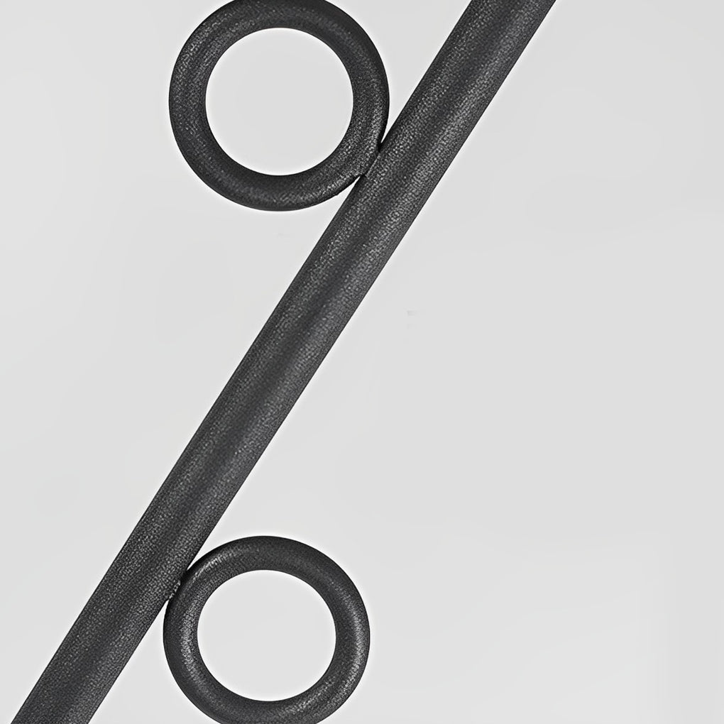 Modern Outdoor Floor Lamp — Black Steel, LED 3000K, Remote Control, IP65 Weatherproof, 12" × 75"