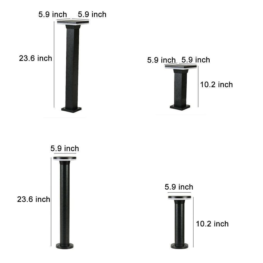waterproof led landscape lighting outdoor minimalist round and square lawn lamps