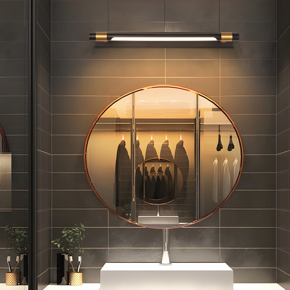 Rotatable Linear Bar Vanity Light — Iron and Acrylic, 120° Adjustable, Three-Step Dimming, 3000K/4500K/6000K