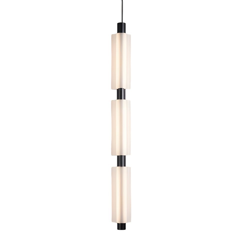 acrylic cylinder pendant lights with 1 2 or 3 heads modern hanging lamps in gold and black