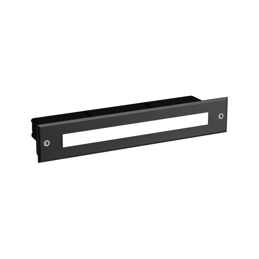Minimalist Linear LED Step Light — Black Aluminum, 5W OSRAM, 3000K, IP65 Weatherproof, Hardwired