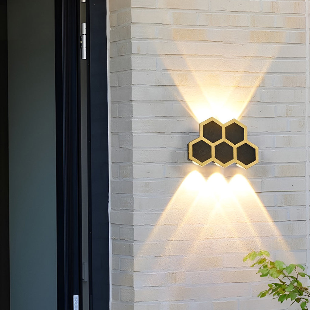 Beehive Up/Down Outdoor Wall Sconce — Aluminum, LED, IP65 Weatherproof