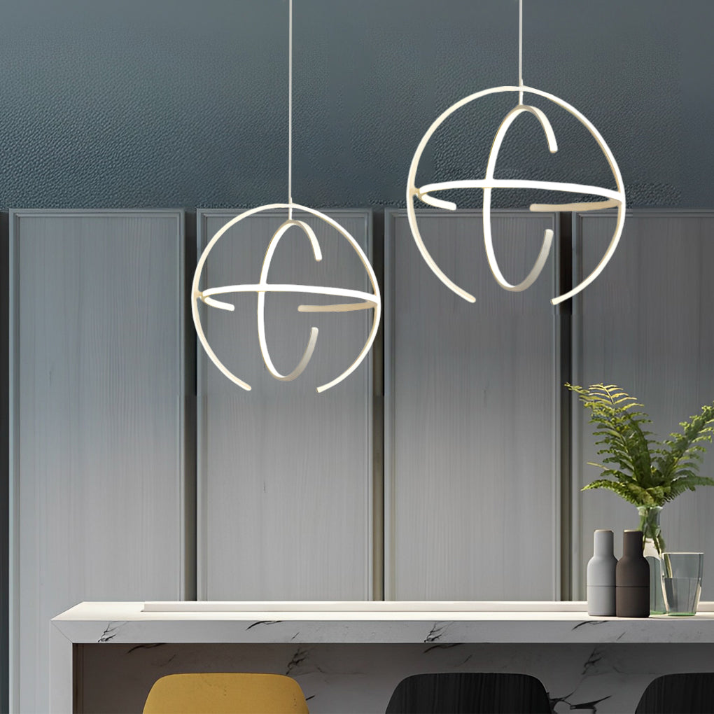 Adjustable Modern LED Pendant Chandelier — Aluminum, 180° Articulating, 14"/18"/22"