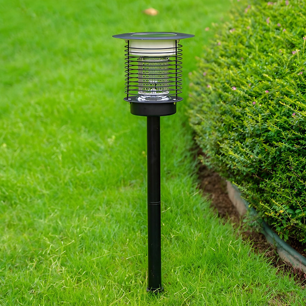 Solar & USB Mosquito Killer Garden Light — 304 Stainless Steel, UV LED, up to 1,076 sq ft Coverage