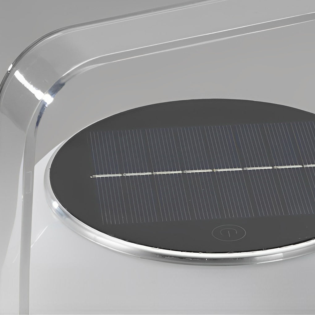 Modern Solar Rechargeable Portable Lantern — Remote Control, 3-Step Dimming, 3000K/4500K/6000K, USB Charging, Waterproof