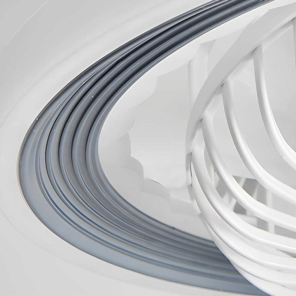 Adjustable Bladeless Ceiling Fans with Round Mute Timing and 3-Step Dimming