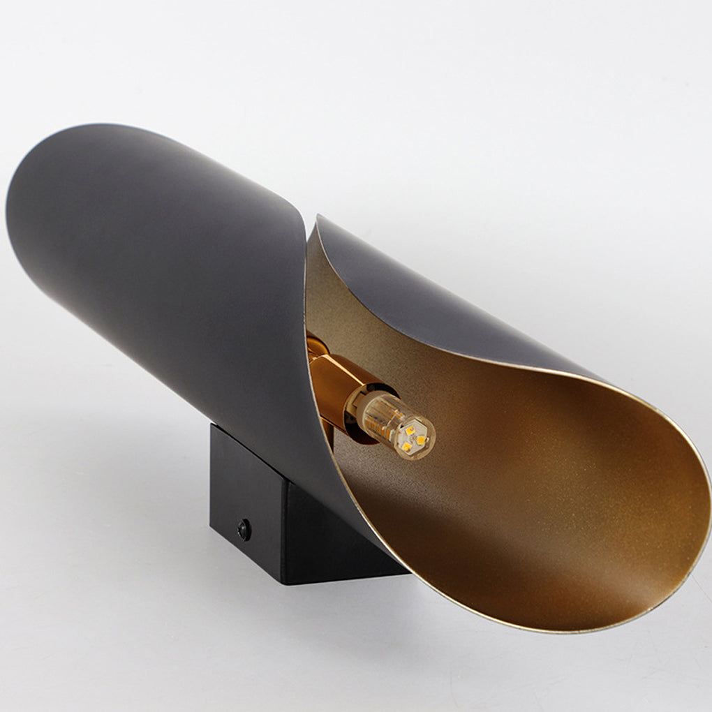 Arc Up/Down Wall Sconce — Iron, G9, 3000K Warm White, Black+Gold / White+Gold / Gold
