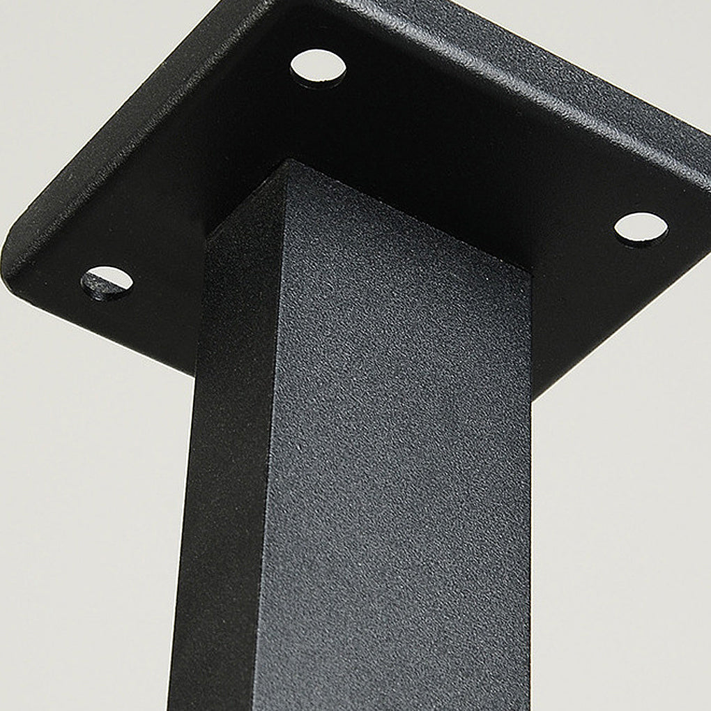 Minimalist Bollard Pathway Light — Die-Cast Aluminum, Black, 10W LED, 3000K, IP65, 24"