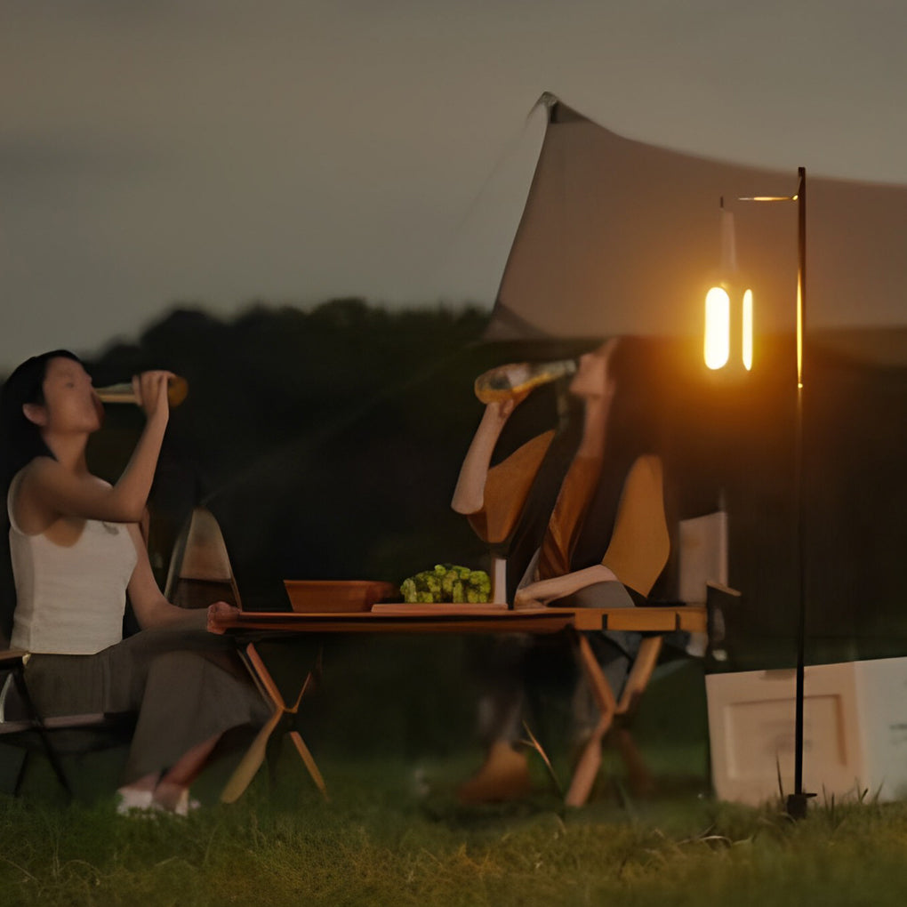 Dimmable LED Camping Lantern — ABS, USB Rechargeable, 3-in-1 with SOS Emergency Light, 3" × 7"