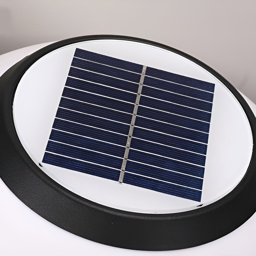 Ball Solar Post Cap Pillar Light — Die-Cast Aluminum, LED, Three-Step Dimming (3000K / 4500K / 6000K), Waterproof