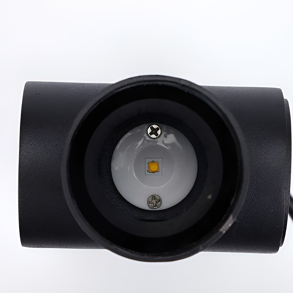 Modern Black Waterproof LED Up and Down Outdoor Wall Sconce Lighting