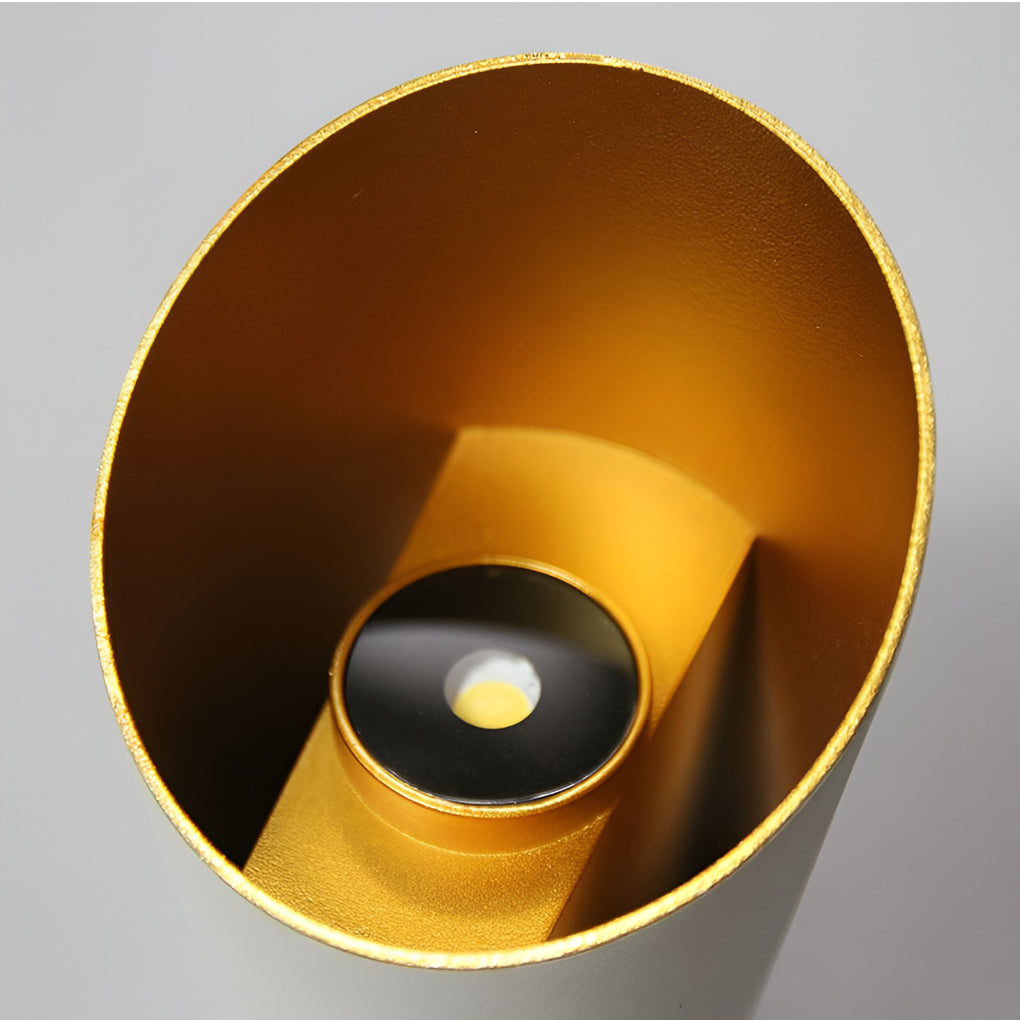 Cylindrical Up/Down Wall Sconce — Die-Cast Aluminum, 10W LED, IP-Rated Weatherproof, 3000K / 6500K