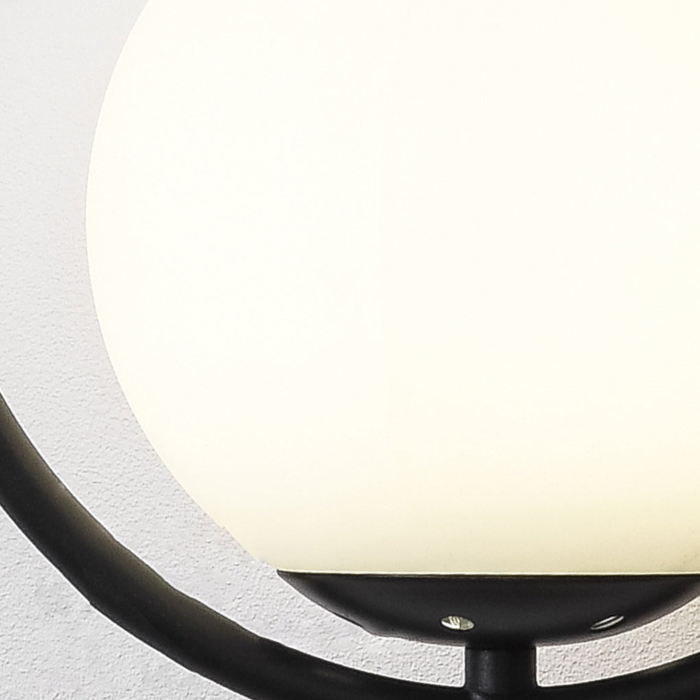 Waterdrop Wall Sconce — Iron and Glass, E27, 9" × 22", Black or Gold