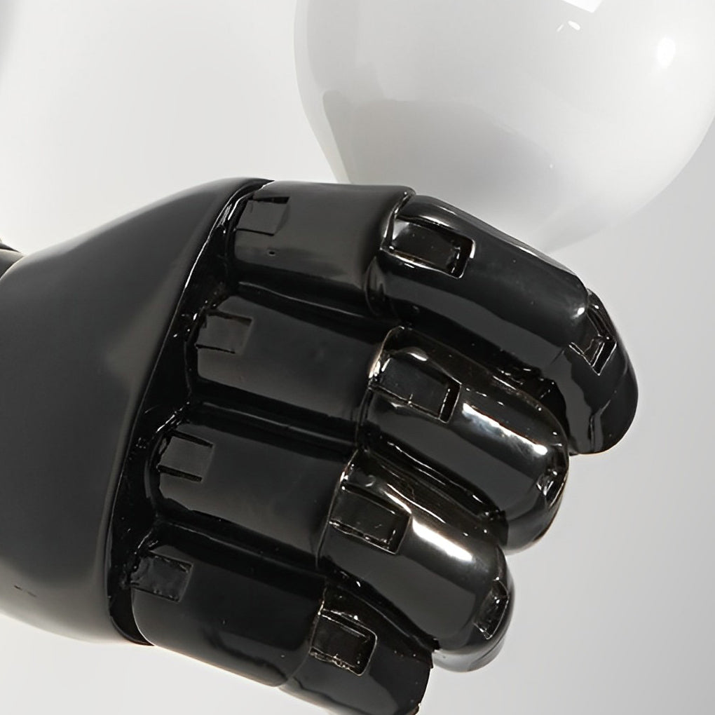 Fist-Shaped Retro Industrial Wall Sconce — Resin, E27, 6" x 4", Warm White 3000K