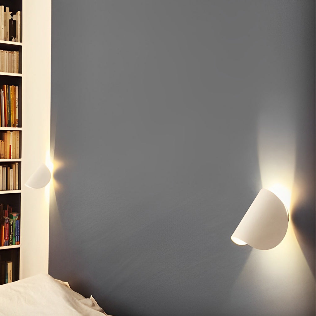 Adjustable Metal LED Wall Sconce — Modern, 4"W × 6"H, White / Black / Red / Blue